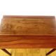 Vintage teak plateau attributed to Digsmed with four ramekins in glass.