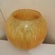 Vintage yellow and orange glass vase vintage