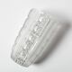 Vintage Clear Pressed Glass Vase / Bohemia Glass / 1950s
