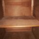 Wooden sideboard. Row