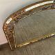 Large vintage brass and glazing bead mirror