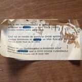 Armoire rustique en chêne massif, années 1970