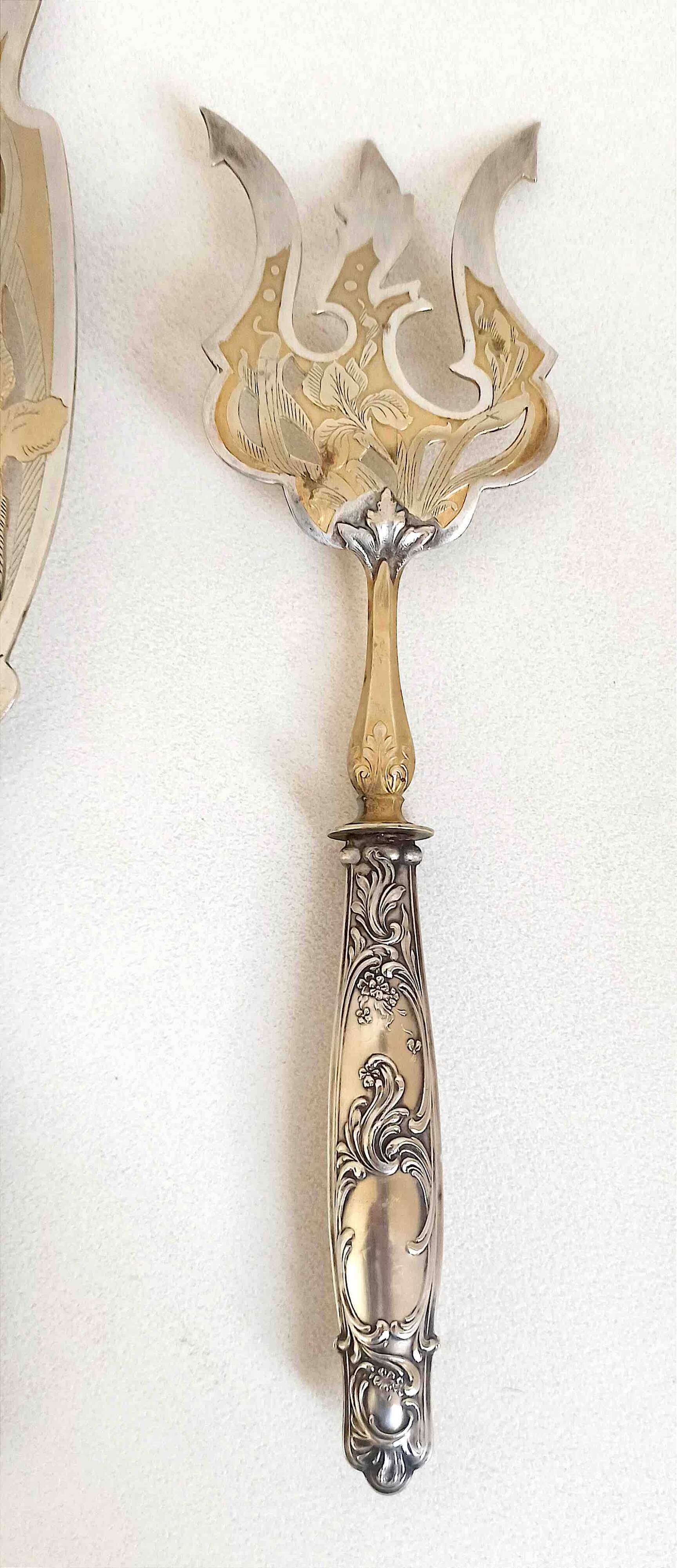 Couverts à poisson en argent massif – Gio Brocante