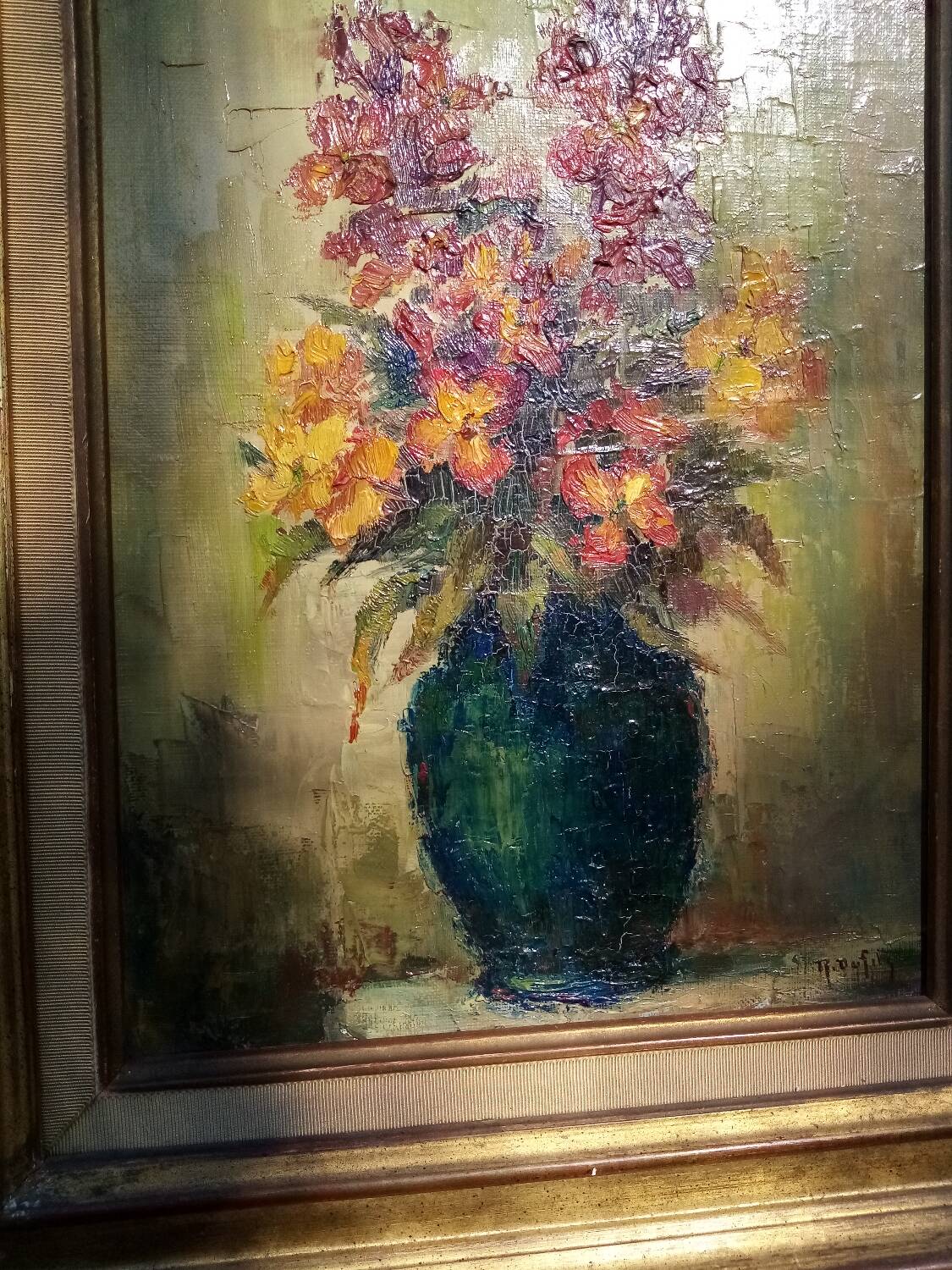 Oil on canvas still life Roland Dufils