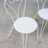 Wrought iron garden furniture