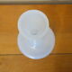 White lacquered glass vase