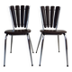 Lot de 2 chaises pétales chocolat Soudexvinyl