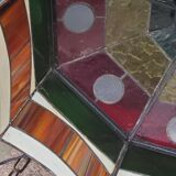 Art style stained glass suspension, diameter 58cm