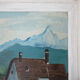 Oil painting, mountain landscape
