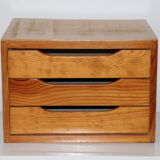2 blocks / bedside tables plated pine