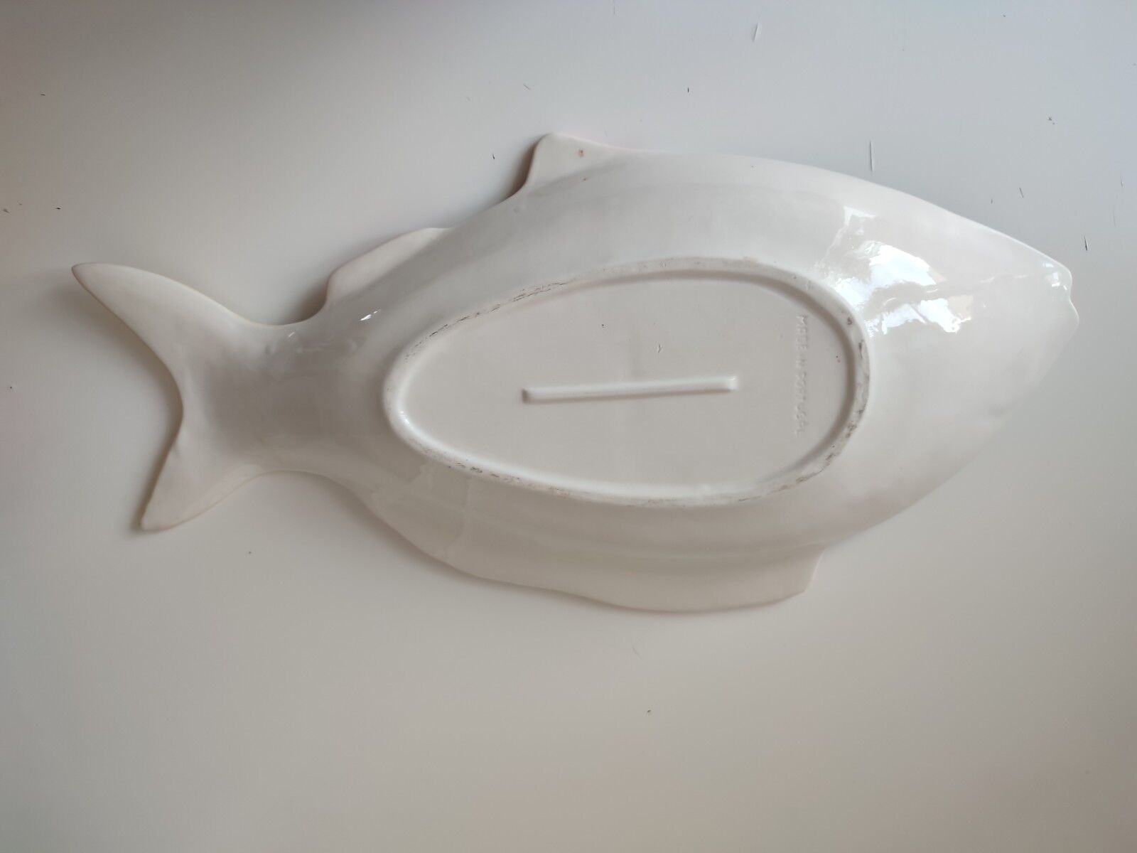Plat poisson barbotine