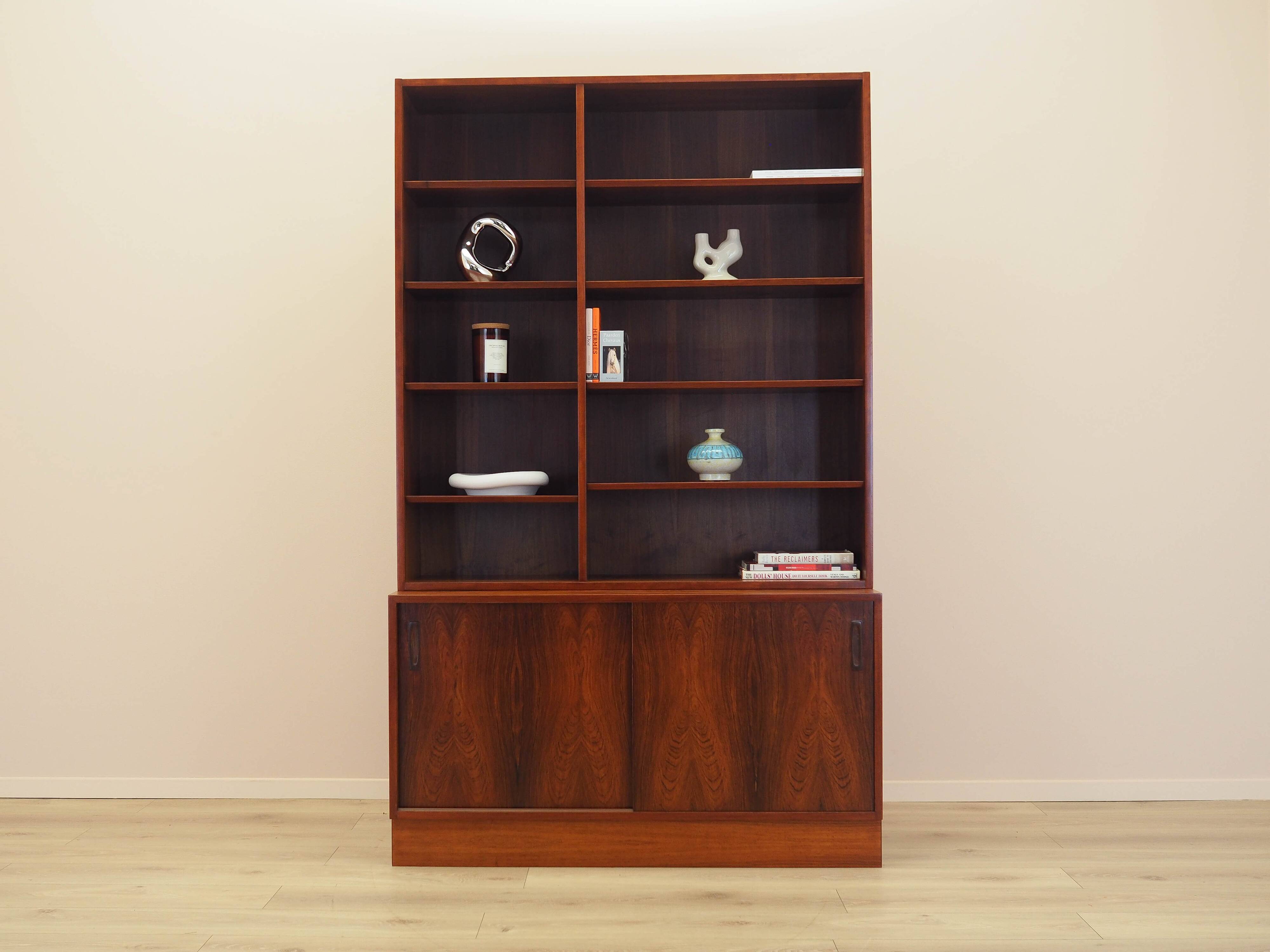 Rosewood bookcase, Danish design, 1970s, manufactured by Hundevad