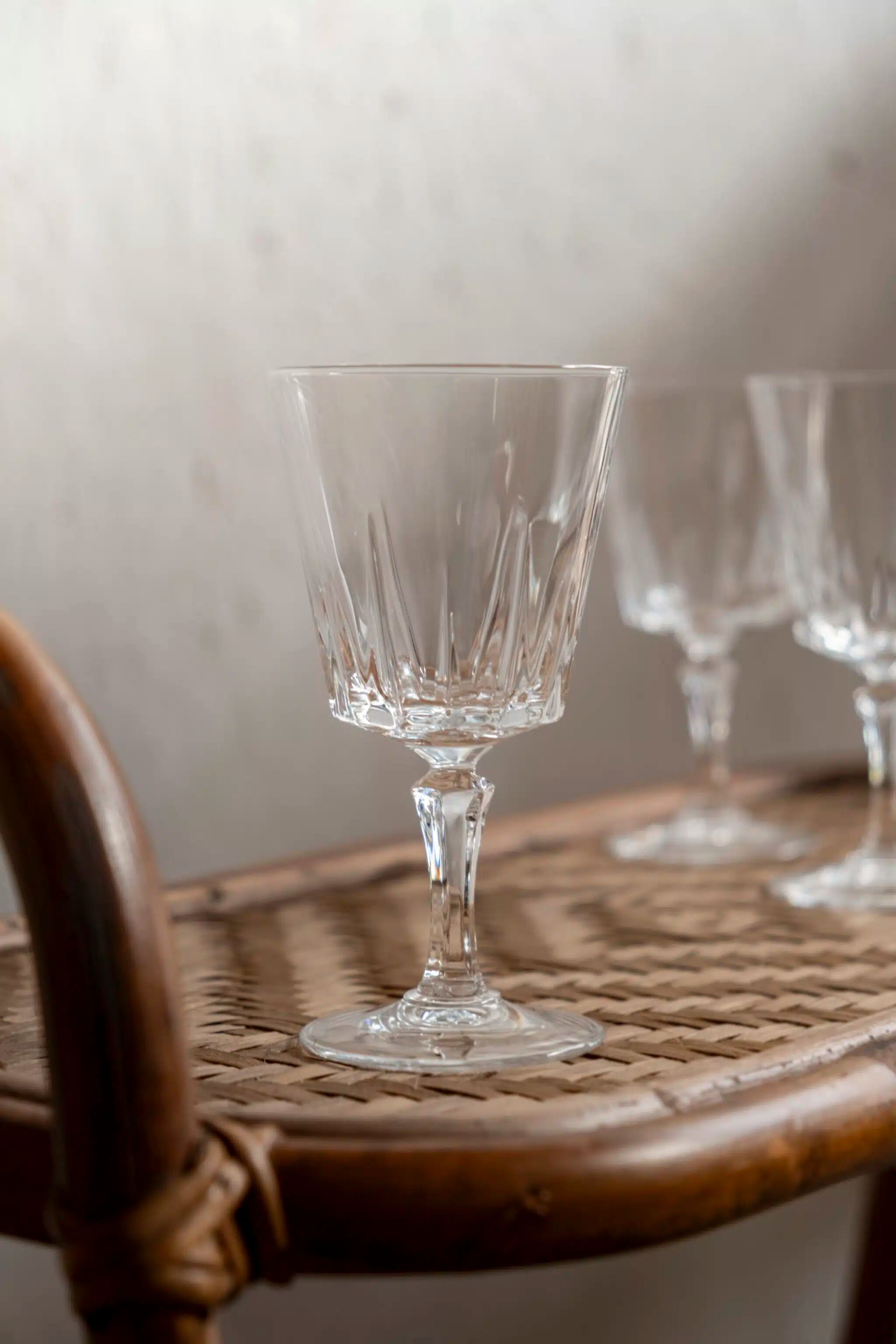 Set of 3 "Adrien" stemmed glasses