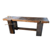 Carpenter's workbench console side table