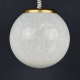 Classic white Murano pendant lamp, Italy, 1970s