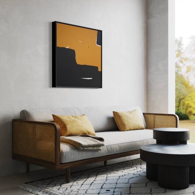 Contemporary abstract painting "Halo" square