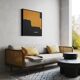 Contemporary abstract painting "Halo" square