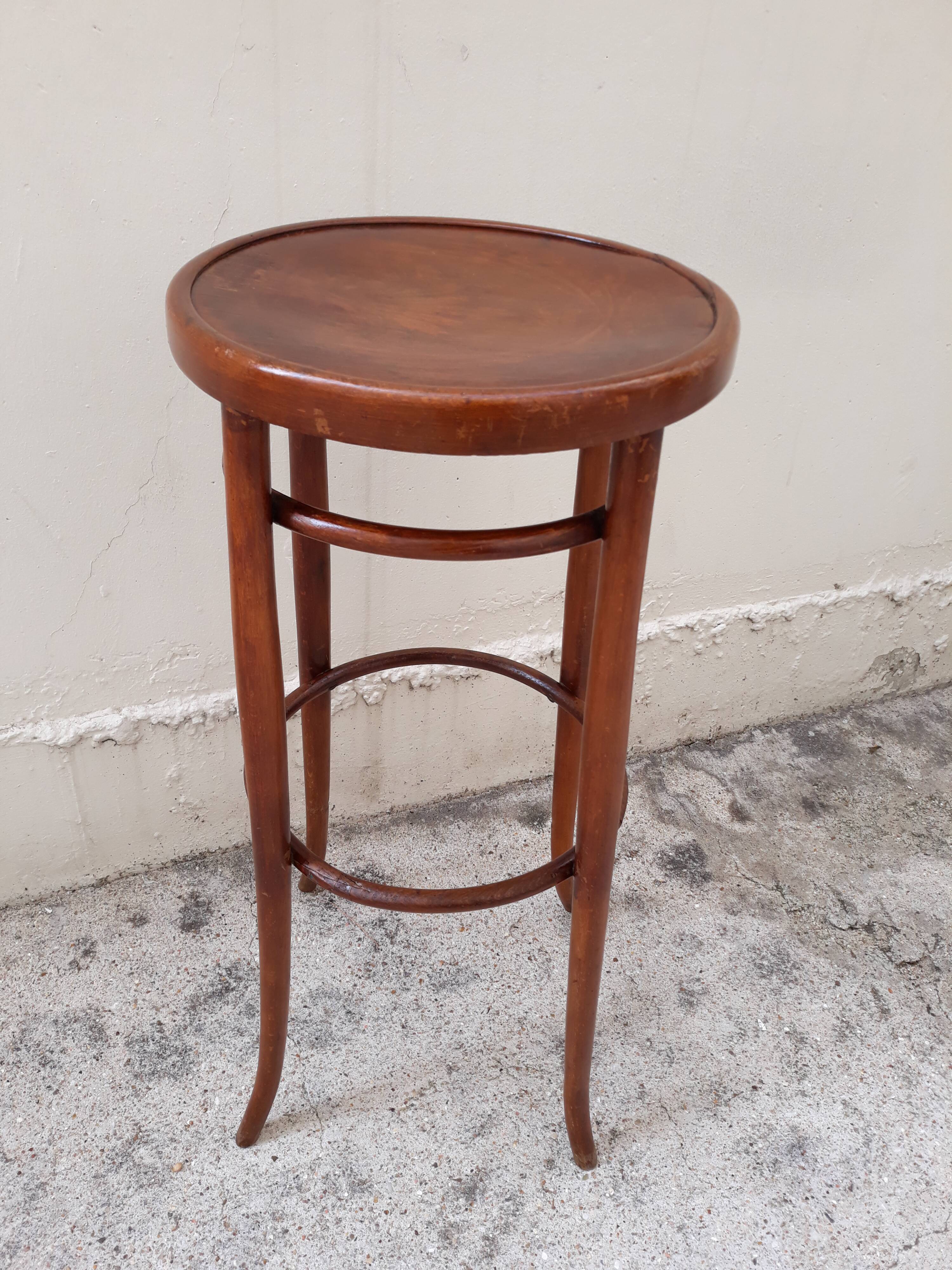 Bauman bistro 1900 wooden stool