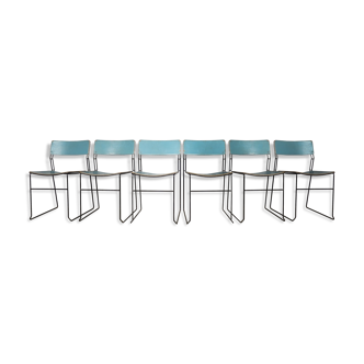 6 chaises de salon Sultana de Arrben, Italie, 1970