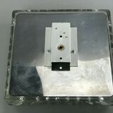 60s 70s lamp light wall lamp Hustadt Leuchten ice glass space age design 60s