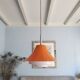 Vintage orange plastic suspension 1980 Lakro