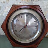Octagonal pendulum clock JAZ vintage 1970