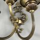 Pair of wall sconces in brass, 20th Century