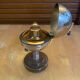 Vintage 1960s Brass World Map Globe Lighter #E2