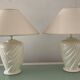 Paire de lampes vintage en céramique