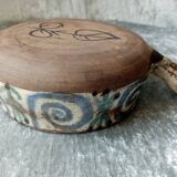 Old ceramic poelon years 50-60 gustave reynaud , le mulberier