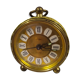 beautiful little golden mechanical alarm clock - vintage - TALGO - works