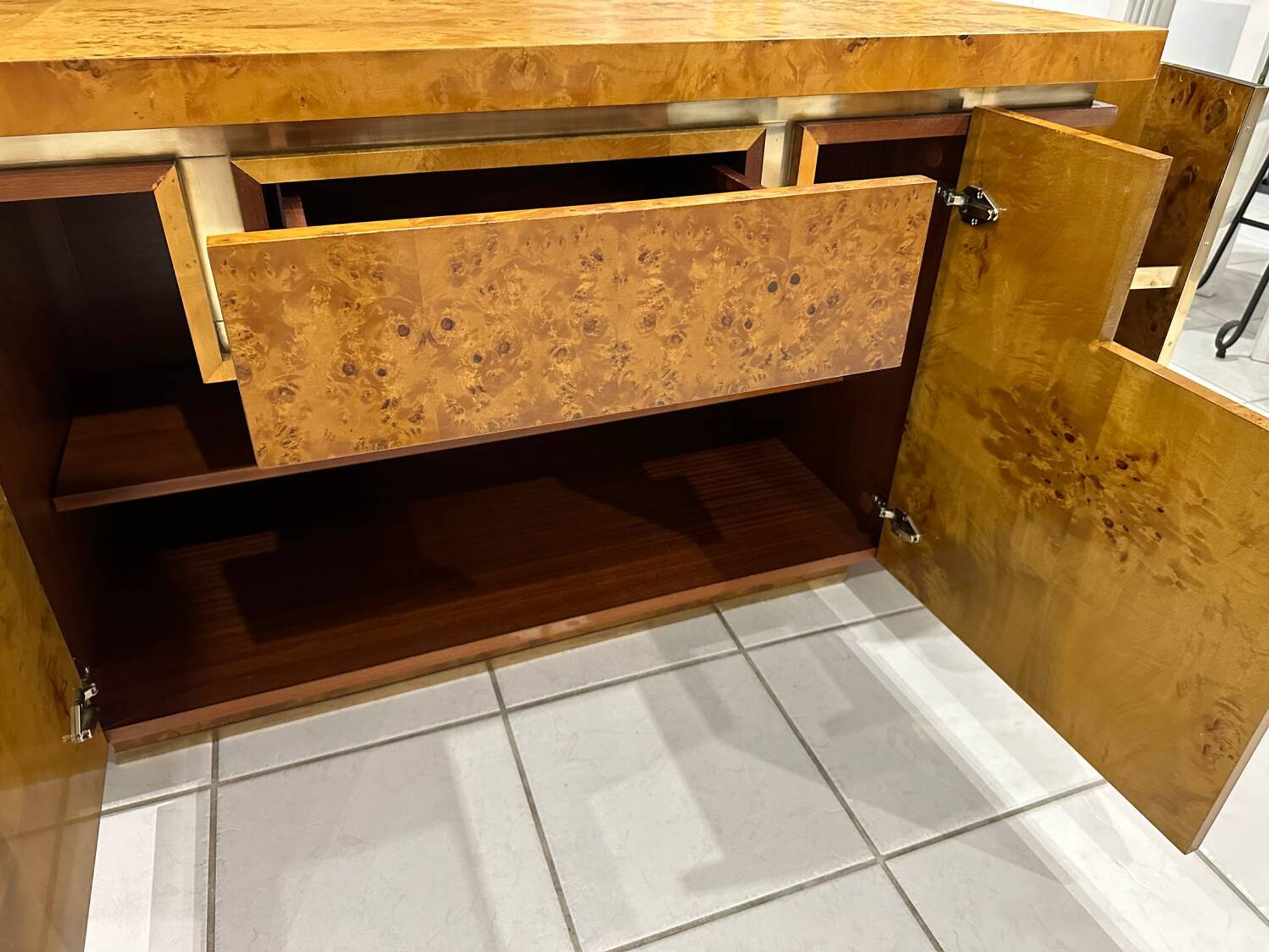 Jean Claude Mahey Roche Bobois vintage 1970s bar cabinet sideboard