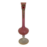 Vase bijoux opaline rose