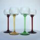 Set de 4 verres calices en cristal taillé