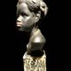 Sculpture of a black woman in plaster