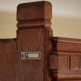 Rare high cabinet in teak by Martin Nyrop for Rud. Rasmussen, Denmark, early 20th century.