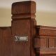 Rare high cabinet in teak by Martin Nyrop for Rud. Rasmussen, Denmark, early 20th century.