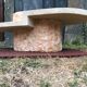 Asymmetrical coffee table from the 80s made of Mactan stone and Magnussen Ponte travertine.