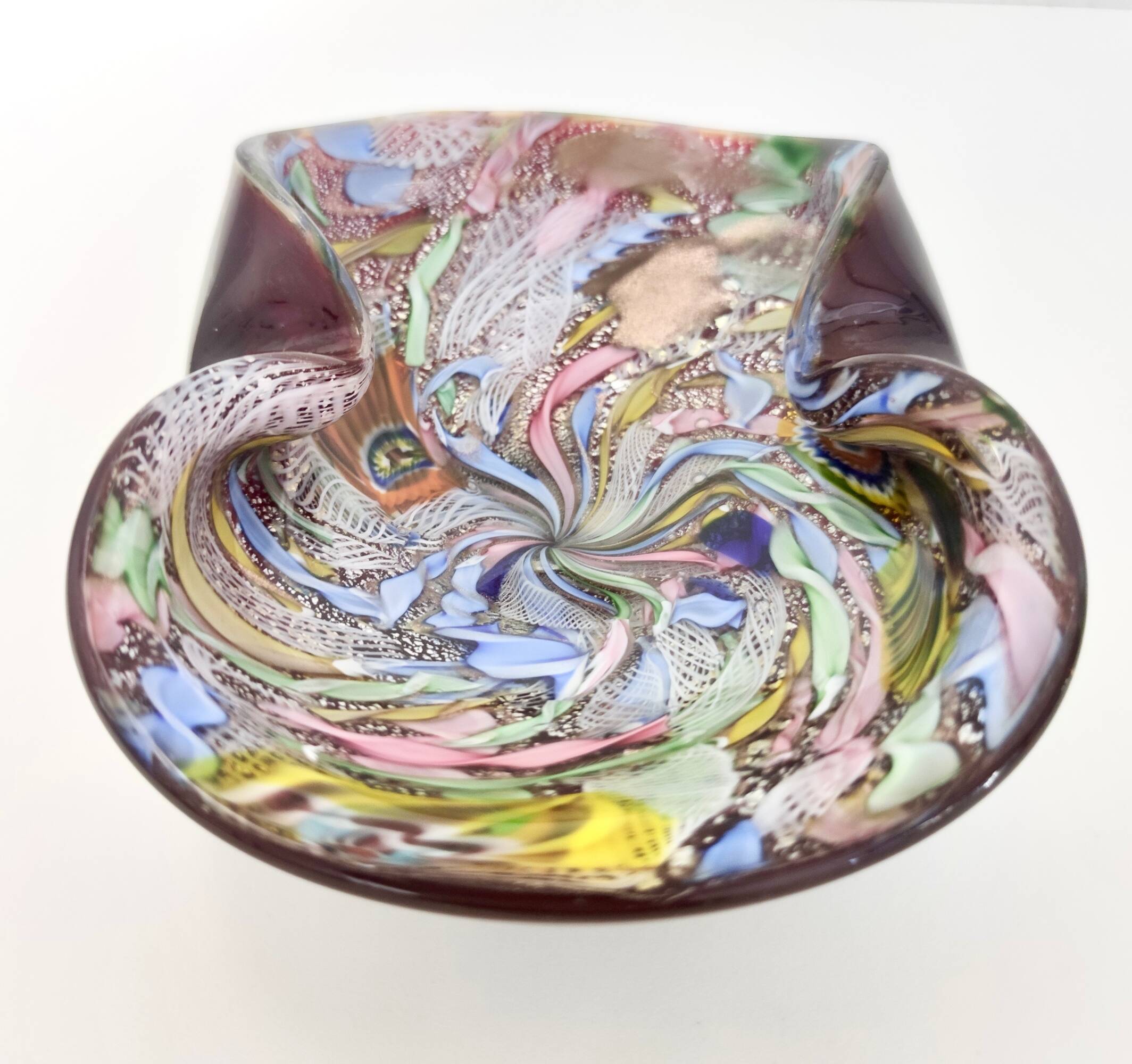 Murano Glass "Tutti Frutti" Ashtray / Vide-Poche by Giulio Radi for Avem