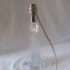Foot lamp twisted in crystal or glass