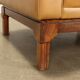 Vintage armchair in faux leather and solid wood, Italy, 1960s