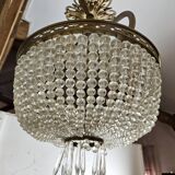 Napoleon III basket chandelier with tassels
