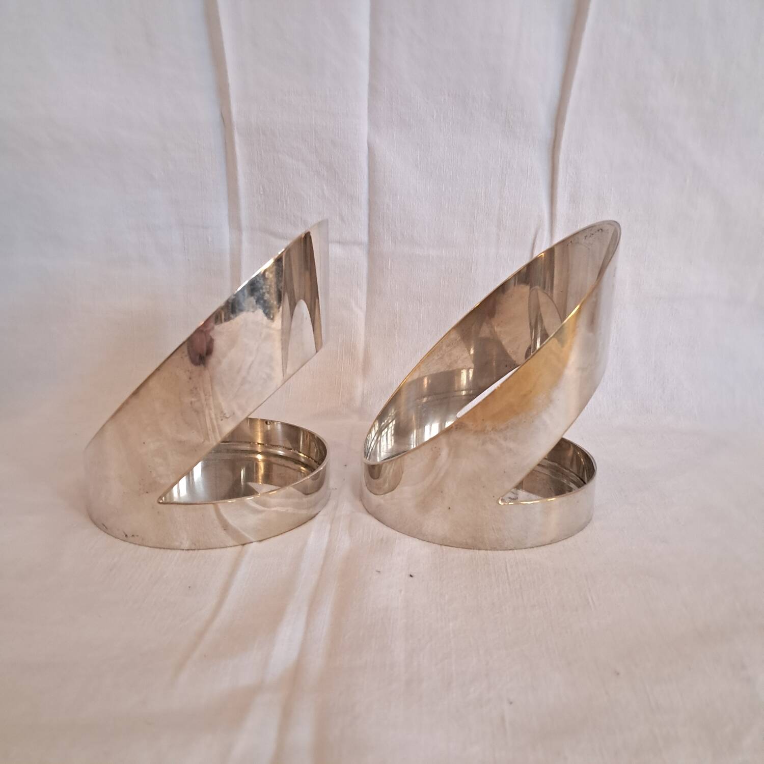 Pair of Paolo Gatti designer bottle holders