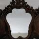 Ancien Miroir Mural Vintage Avec Rangement Imitation Bois