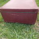 Vintage burgundy suitcase