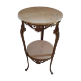 End table marble double trap