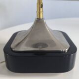 Silver-plated metal table lamp by Jean Curti, 1970