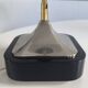 Silver-plated metal table lamp by Jean Curti, 1970