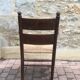 Fauteuil paillé rustique