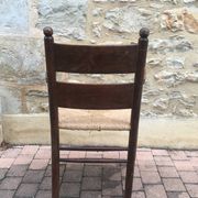 Fauteuil paillé rustique